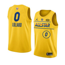 Portland Trail Blazers Damian Lillard 2021 NBA All-Star Game Western Conference Jersey Gold