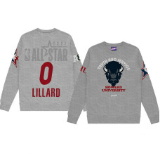 Damian Lillard Howard University Pupil Pullover Sweater 2021 NBA All-Star Game x HBCU Collection Gray