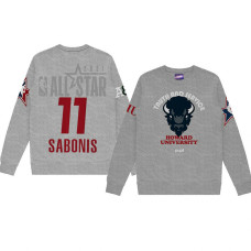 Domantas Sabonis Howard University Pupil Pullover Sweater 2021 NBA All-Star Game x HBCU Collection Gray