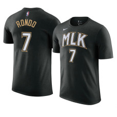 Atlanta Hawks Rajon Rondo 2021 MLK Day City Edition T-Shirt Black