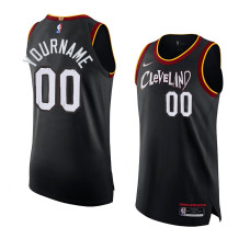 Cleveland Cavaliers Custom Black 2021 Authentic City Jersey Long Live Rock