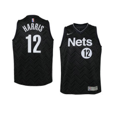 Youth Brooklyn Nets Joe Harris 2021 Earned Edition Swingman Black Jersey