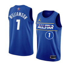New Orleans Pelicans Zion Williamson 2021 NBA All-Star Game TEAM DURANT player jersey Royal