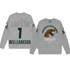 Zion Williamson Florida A&M University Pupil Pullover Sweater 2021 NBA All-Star Game x HBCU Collection Gray