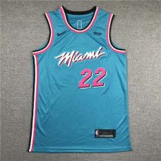 Jimmy Butler Miami Heat Vice Wave Blue Swingman Jersey With 2023 NBA finals patch  