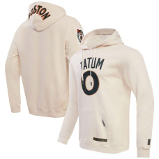 Men's Boston Celtics Jayson Tatum Cream 2023/24 City Edition Pro Standard Pullover Hoodie
