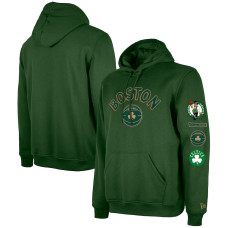Men's Boston Celtics Green Big & Tall Size 2023/24 City Edition New Era Pullover Hoodie