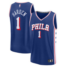 Men's Philadelphia 76ers James Harden Royal 2023/24 Fast Break Replica Fanatics Branded Jersey - Icon Edition