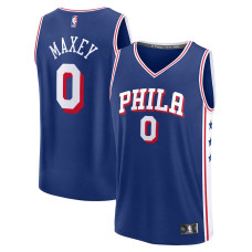 Men's Philadelphia 76ers Tyrese Maxey Royal 2023/24 Fast Break Replica Fanatics Branded Jersey - Icon Edition