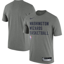 Men's Washington Wizards Heather Gray 2023/24 Sideline Legend Performance Practice Nike T-Shirt