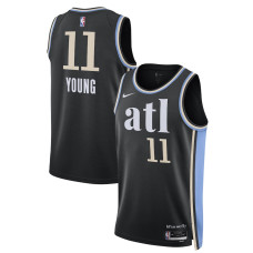Men's Atlanta Hawks Trae Young Black Swingman 2023/24 City Edition Nike Jersey