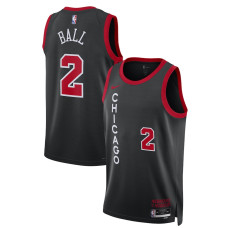 Women's Chicago Bulls Lonzo Ball Black Swingman 2023/24 City Edition Nike Jersey