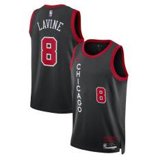 Women's Chicago Bulls Zach LaVine Black Swingman 2023/24 City Edition Nike Jersey