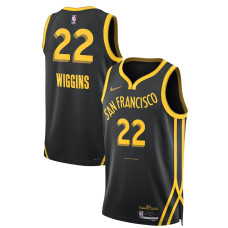 Women's Golden State Warriors Andrew Wiggins Black Swingman 2023/24 City Edition Nike Jersey
