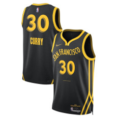 Women's Golden State Warriors Stephen Curry Black Swingman 2023/24 City Edition Nike Jersey