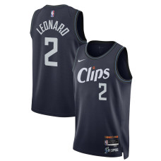 Men's LA Clippers Kawhi Leonard Navy Swingman 2023/24 City Edition Nike Jersey