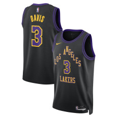 Women's Los Angeles Lakers Anthony Davis Black Swingman 2023/24 City Edition Nike Jersey
