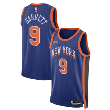 Men's New York Knicks RJ Barrett Blue Swingman 2023/24 City Edition Nike Jersey