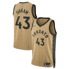 Men's Toronto Raptors Pascal Siakam Gold Swingman 2023/24 City Edition Nike Jersey