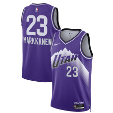Men's Utah Jazz Lauri Markkanen Purple Swingman 2023/24 City Edition Nike Jersey