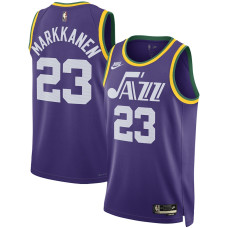 Men's Utah Jazz Lauri Markkanen Purple 2023/24 Swingman Replica Nike Jersey - Classic Edition