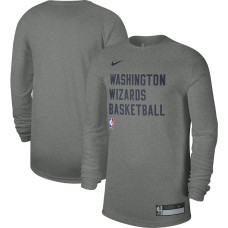 Women's Washington Wizards Heather Gray 2023/24 Legend On-Court Practice Long Sleeve Nike T-Shirt