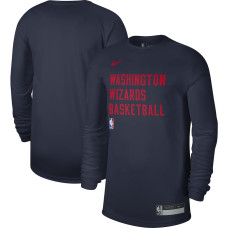 Men's Washington Wizards Navy 2023/24 Legend On-Court Practice Long Sleeve Nike T-Shirt