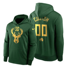 Custom 2020 St Paddy's Day Hornets #00 Green Golden Limited Hoodie