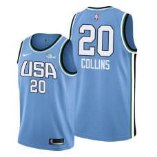 John Collins Atlanta Hawks #20 Blue 2019 Rising Star Team World Jersey