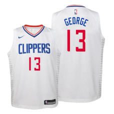 YOUTH Los Angeles Clippers 2019-20 Paul George #13 Association White Jersey