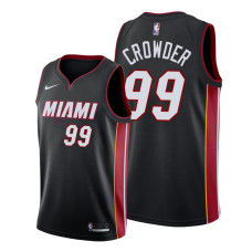 Jae Crowder Miami Heat #99 Icon Black Jersey With 2023 NBA finals patch  