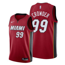 Jae Crowder Miami Heat #99 Statement Red Jersey With 2023 NBA finals patch  