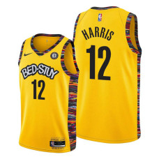 Joe Harris #12 Brooklyn Nets 2020 City Biggie Yellow Jersey