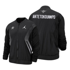 Giannis Antetokounmpo 2019 All-Star Game Varsity Satin Full-Zip Black #34 Jacket