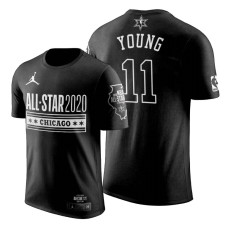 Atlanta Hawks Trae Young 2020 NBA All-Star Game Official Logo Black T-Shirt