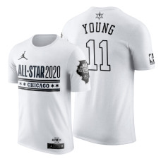 Atlanta Hawks Trae Young 2020 NBA All-Star Game Official Logo White T-Shirt