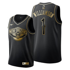 2019 Draft New Orleans Pelicans Zion Williamson Golden Edition Jersey