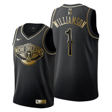 2019 Draft New Orleans Pelicans Zion Williamson Golden Edition Jersey