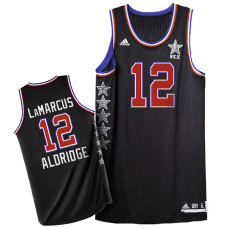 LaMarcus Aldridge 2015 NBA All-Star NYC Western Conference #12 Black Jersey
