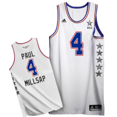 Paul Millsap 2015 NBA All-Star Eastern Conference #4 White Jersey