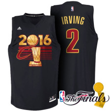 Kyrie Irving Cleveland Cavaliers #2 2016 NBA Finals Champions Black Jersey