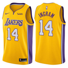 2017-18 Season Brandon Ingram Los Angeles Lakers #14 Icon Gold Jersey
