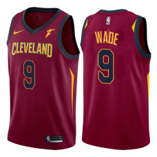 2017-18 Season Dwyane Wade Cleveland Cavaliers #9 Icon Goodyear Wine Jersey