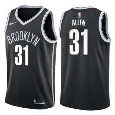 2017-18 Season Jarrett Allen Brooklyn Nets #31 Icon Black Swingman Jersey