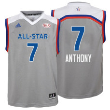 Youth 2017 All-Star Knicks Carmelo Anthony #7 Eastern Conference Gray Jersey