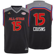 Youth 2017 All-Star Kings DeMarcus Cousins #15 Western Conference Charcoal Jersey