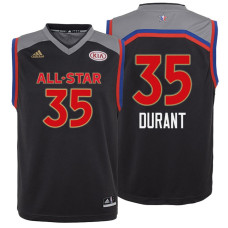 Youth 2017 All-Star Warriors Kevin Durant #35 Western Conference Charcoal Jersey