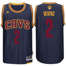 2017 NBA The Finals Patch Kyrie Irving Cleveland Cavaliers #2 Alternate Navy New Swingman Jersey