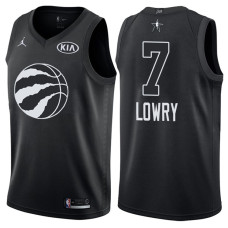2018 All-StarRaptors Kyle Lowry #7 Black Jersey