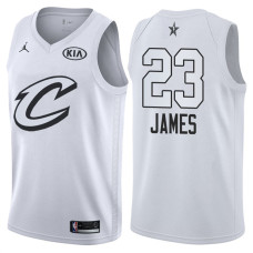 2018 All-StarCavaliers LeBron James #23 White Jersey